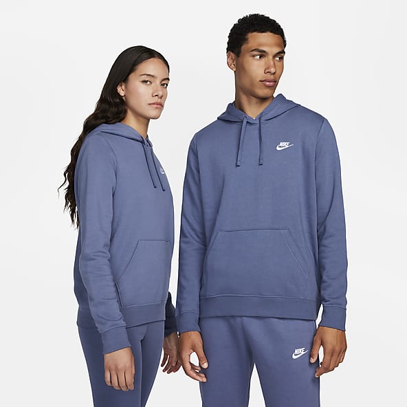 Womens Blue Hoodies Pullovers. Nike